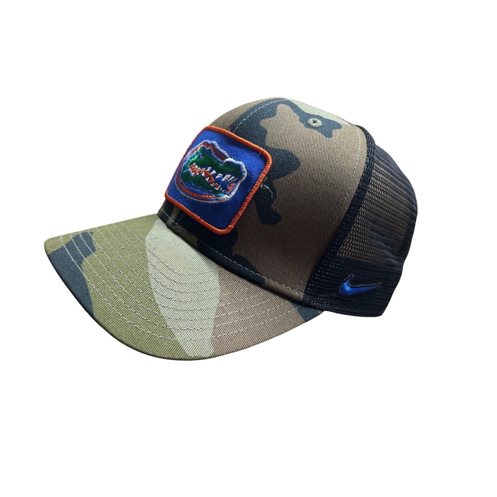 Nike Florida Gators Classic99 Camo Trucker Hat Mens Snapback Mesh Cap BCH83724